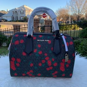 Michael Kors Hayes LG Duffle Satchel Crossbody